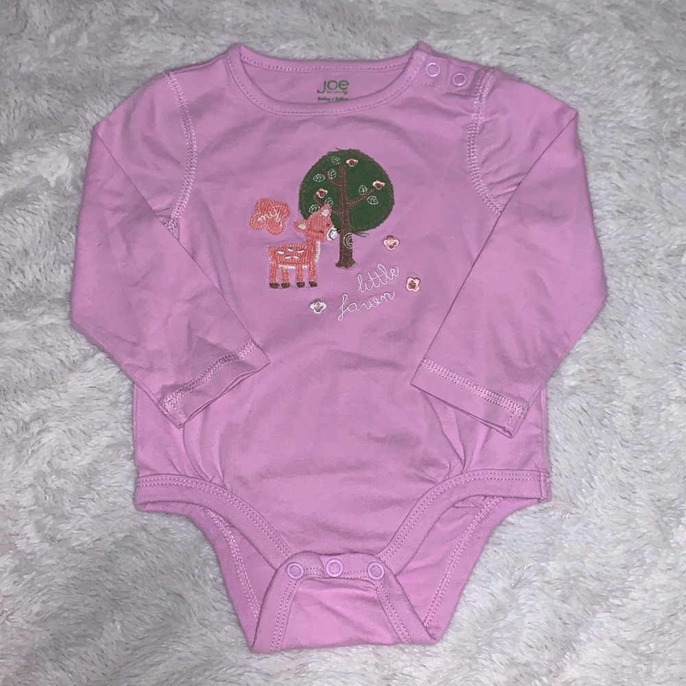(3 for $10) joe fresh bodysuit 6-12 months baby girl clothing
